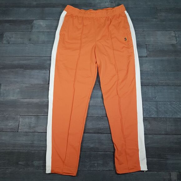 NIKE Court Heritage Standard Fit Tennis Pants Mens Size 2XL Hot Curry Orange‎